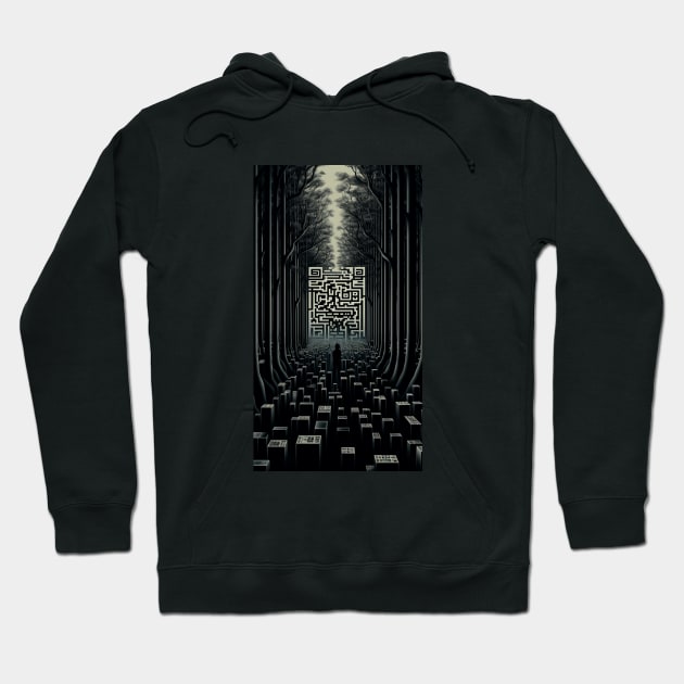 Bar Code Hoodie by enyeniarts